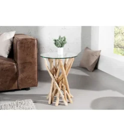 Stolik kawowy  Driftwood 35 cm naturalny*Invicta Interior Hot