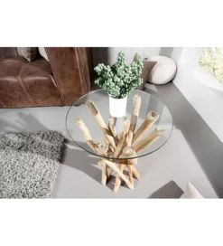 Stolik kawowy  Driftwood 35 cm naturalny*Invicta Interior Hot