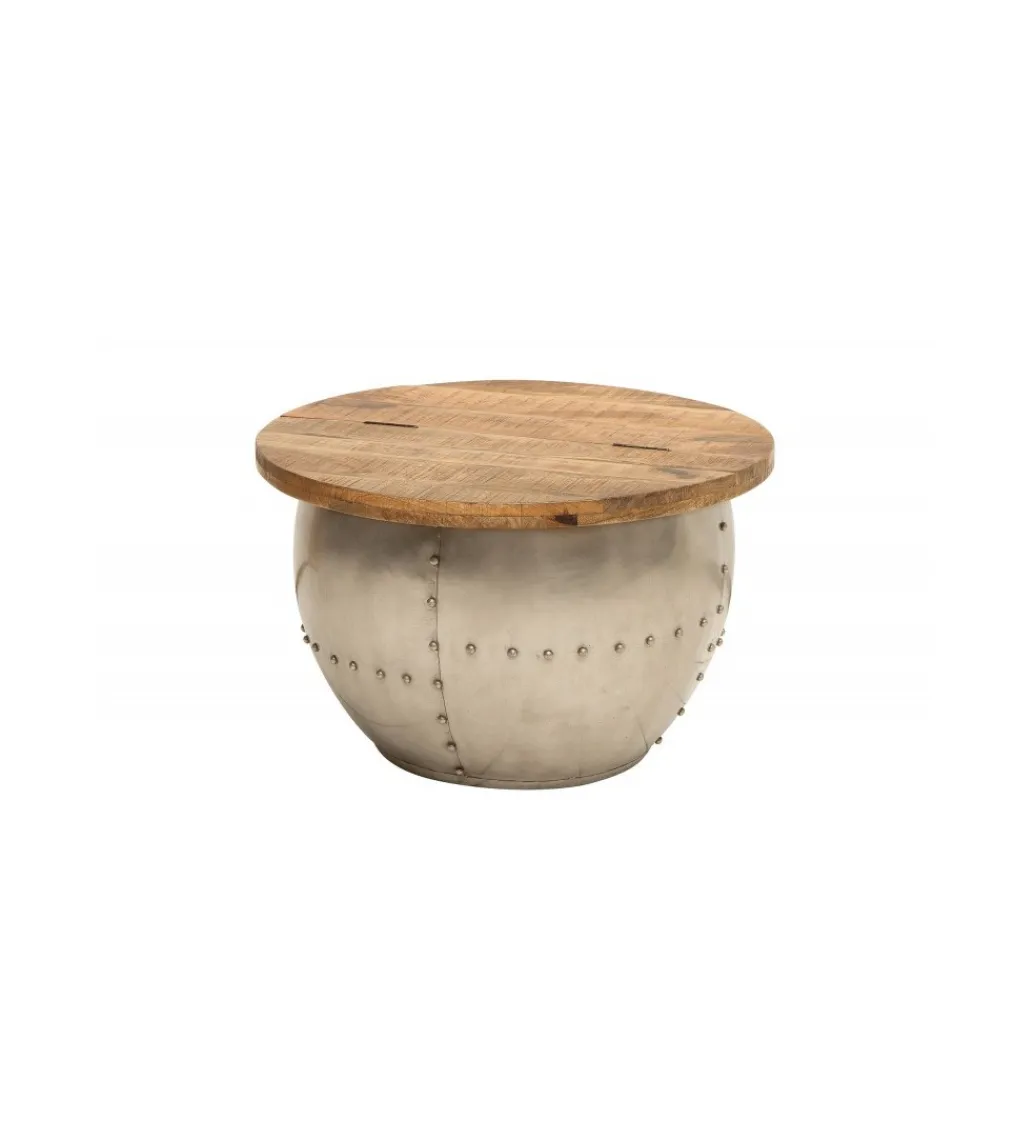 Stolik kawowy Drump Storage 68 cm drewno mango*Invicta Interior Clearance