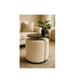 Stolik kawowy dwuczęściowy BETTER TOGETHER 53 cm*KARE Discount