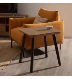 Stolik kawowy EDENSA 60 cm naturalny czarny*Zona-Design Best