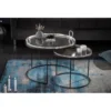 Stolik Kawowy Elements Oriental Zestaw 2 W Kolorze srebrnym*Invicta Interior Outlet