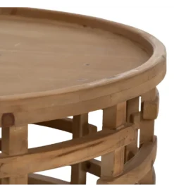 Stolik kawowy EMANEL 80 cm drewno jodła*Zona-Design Best