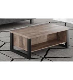 Stolik kawowy EMILE 110 cm w optyce dąb tytoniowo-brązowy*MCA Clearance
