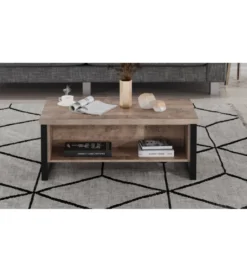 Stolik kawowy EMILE 110 cm w optyce dąb tytoniowo-brązowy*MCA Clearance