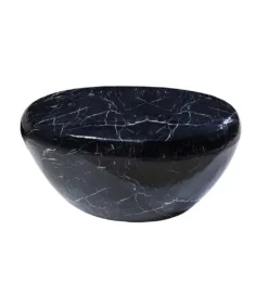 Stolik kawowy EROCK 75 cm w optyce czarnego marmuru*Invicta Interior - przedsprzedaż Sale