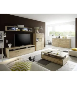 Stolik kawowy ESPERO 115 cm W Kolorze dąb Bianco*MCA Outlet