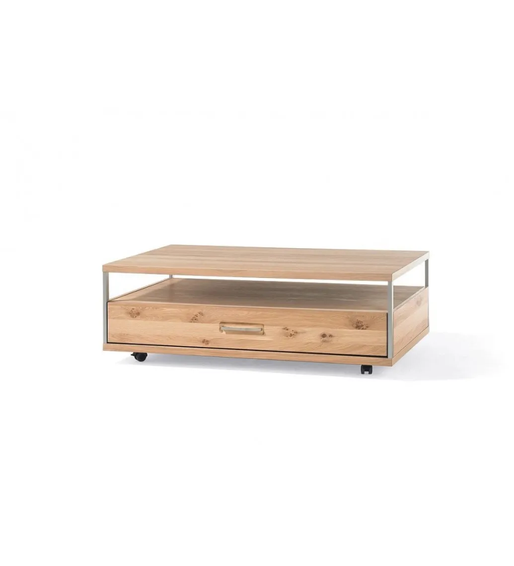Stolik kawowy ESPERO 115 cm W Kolorze dąb Bianco*MCA Outlet