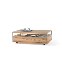 Stolik kawowy ESPERO 115 cm W Kolorze dąb Bianco*MCA Outlet