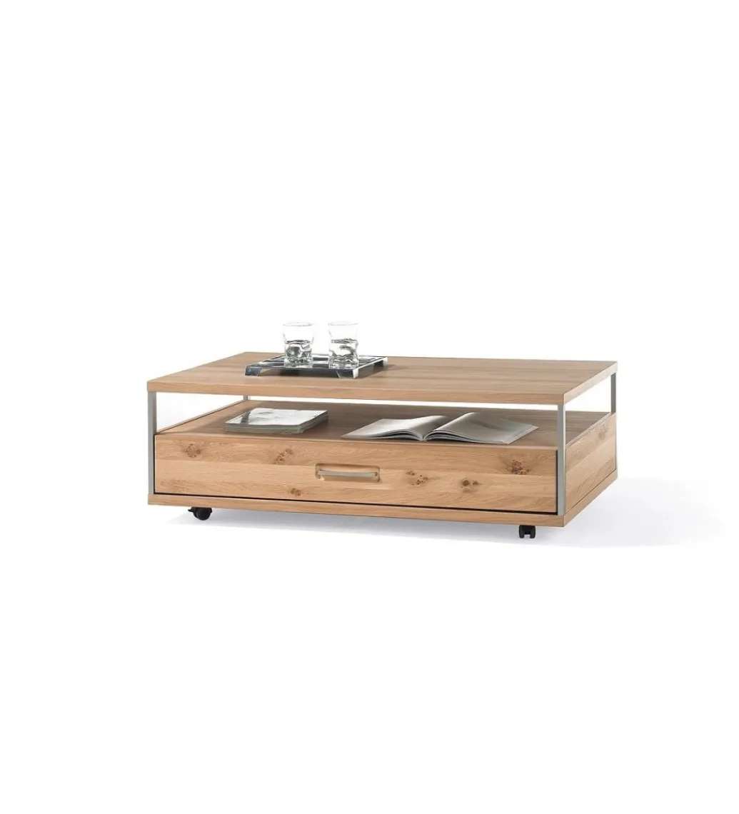 Stolik kawowy ESPERO 115 cm W Kolorze dąb Bianco*MCA Outlet