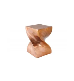 Stolik kawowy ESPIRAL Twist 45 cm miedziany*Invicta Interior - przedsprzedaż Discount