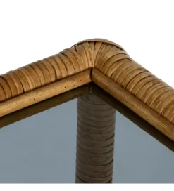 Stolik kawowy ESTAZ 50 cm naturalny ratan*Zona-Design Outlet