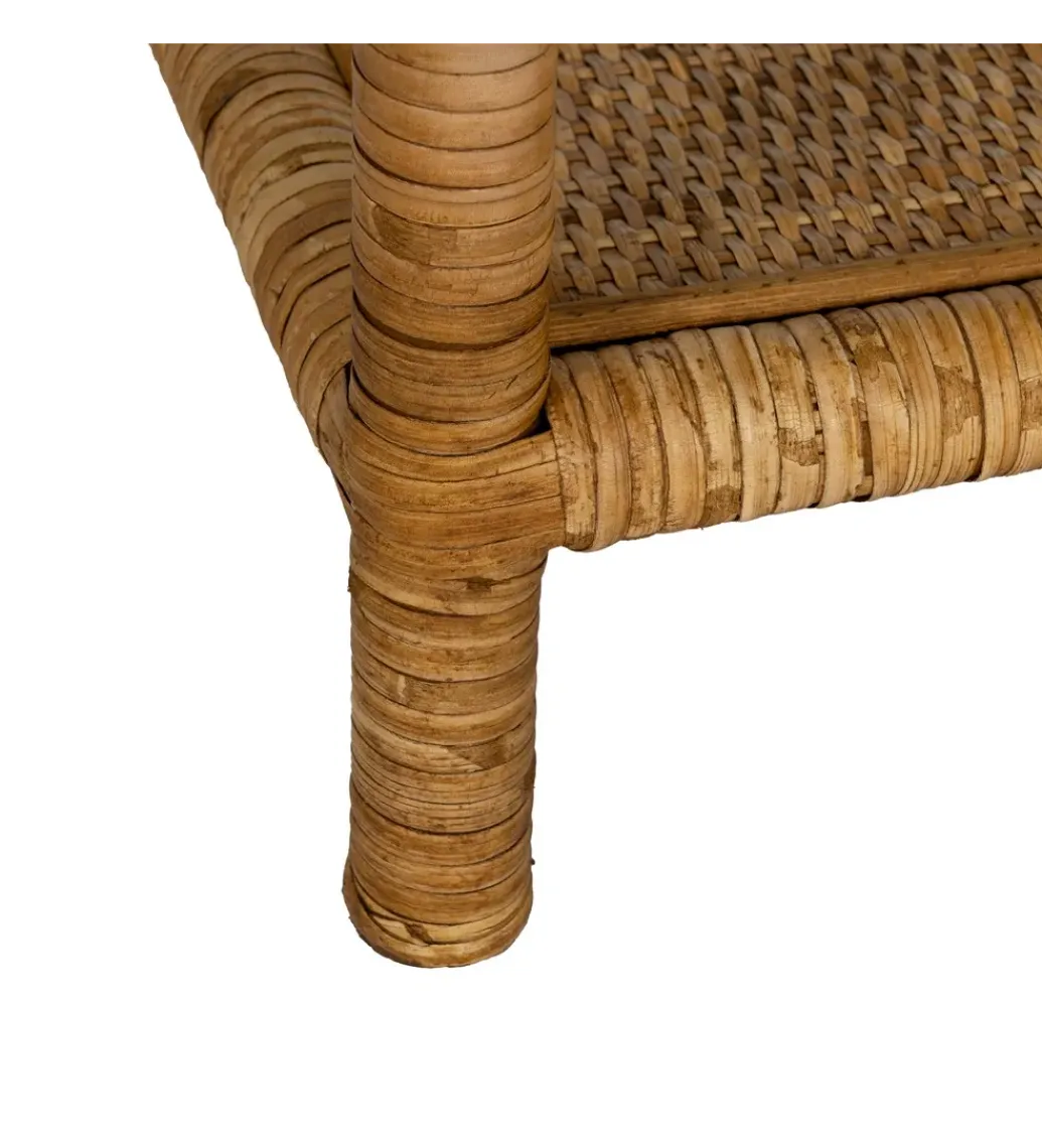 Stolik kawowy ESTAZ 50 cm naturalny ratan*Zona-Design Outlet