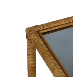 Stolik kawowy ESTAZ 50 cm naturalny ratan*Zona-Design Outlet