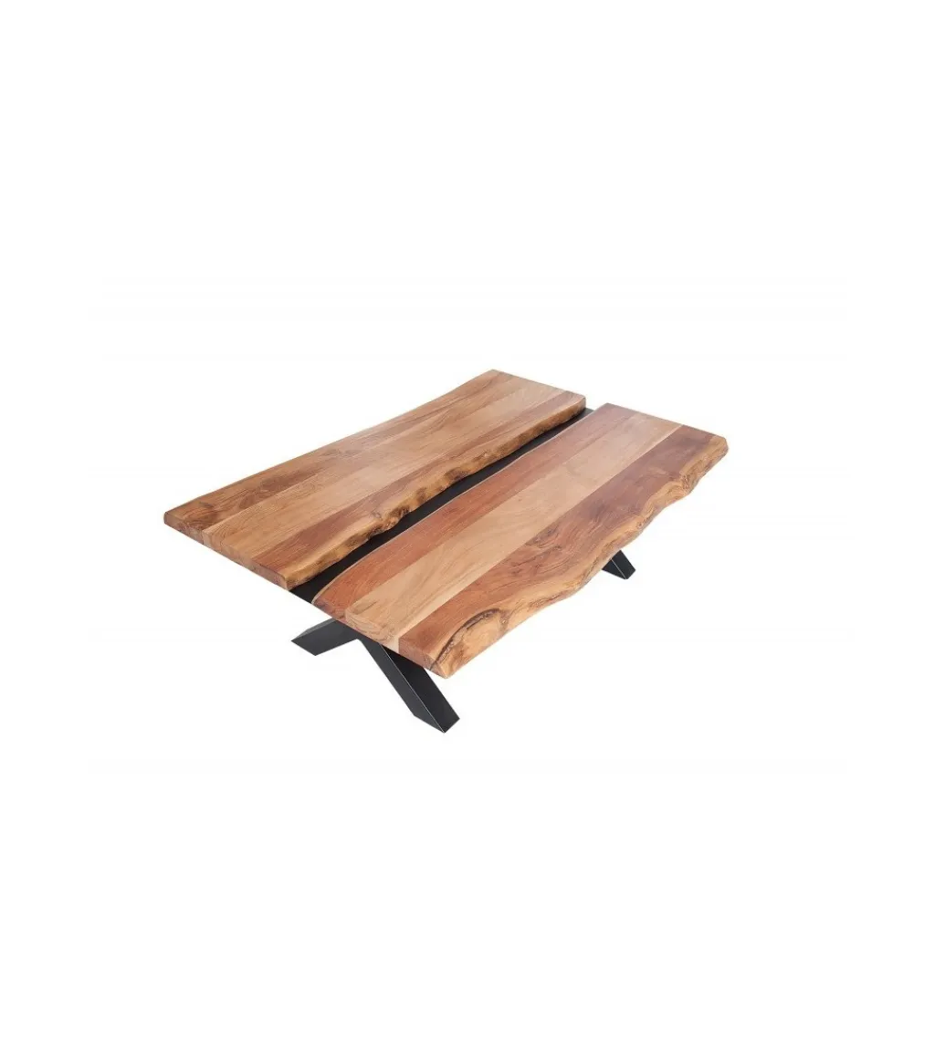 Stolik kawowy EUFRAT Amazonas 105 cm drewno akacja*Invicta Interior - przedsprzedaż
