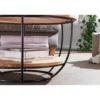 Stolik kawowy EZEF 60 cm drewno akacja*WOHNLING, GERMANY Sale