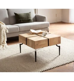 Stolik kawowy FATRA 60 cm drewno akacja*WOHNLING, GERMANY Outlet