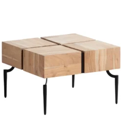 Stolik kawowy FATRA 60 cm drewno akacja*WOHNLING, GERMANY Outlet
