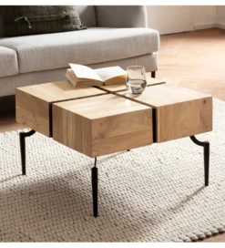 Stolik kawowy FATRA 60 cm drewno akacja*WOHNLING, GERMANY Outlet