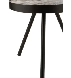 Stolik kawowy Fien 50 cm drewno mango*J-Line Online
