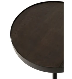 Stolik kawowy Fien 50 cm drewno mango*J-Line Online