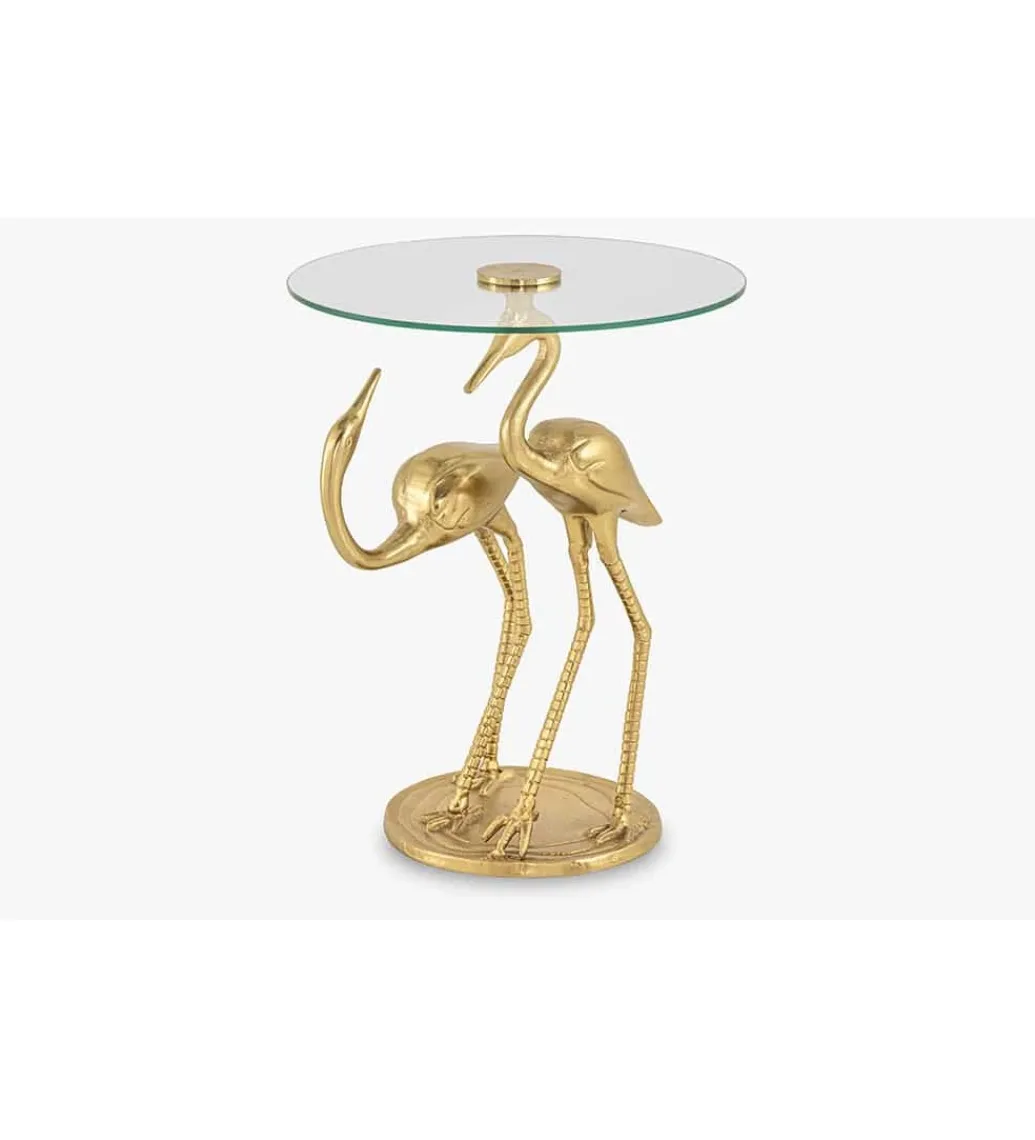 Stolik kawowy FLAMINGO 40 cm złoty*Invicta Interior Clearance