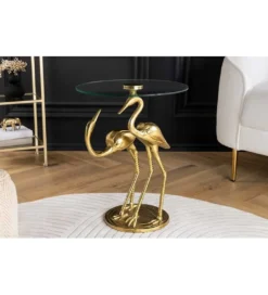 Stolik kawowy FLAMINGO 40 cm złoty*Invicta Interior Clearance