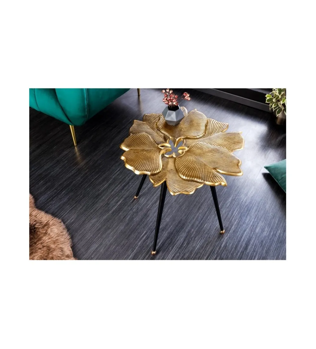 Stolik kawowy FLANK 56 cm złoty*Invicta Interior