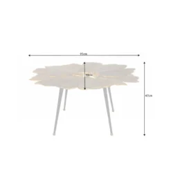 Stolik kawowy FLANK 94 cm złoty*Invicta Interior New