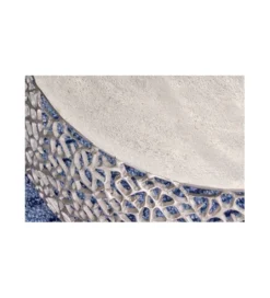 Stolik kawowy FLANK Leaf 73 cm srebrny*Invicta Interior Outlet
