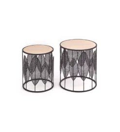 Stolik Kawowy FOLLA set 2 czarny*Halmar Online
