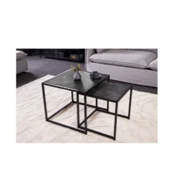 Stolik kawowy FONTERA set 2 w optyce marmuru*Invicta Interior New