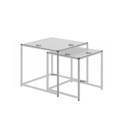Stolik kawowy FONTERA set 2 w optyce marmuru*Invicta Interior New
