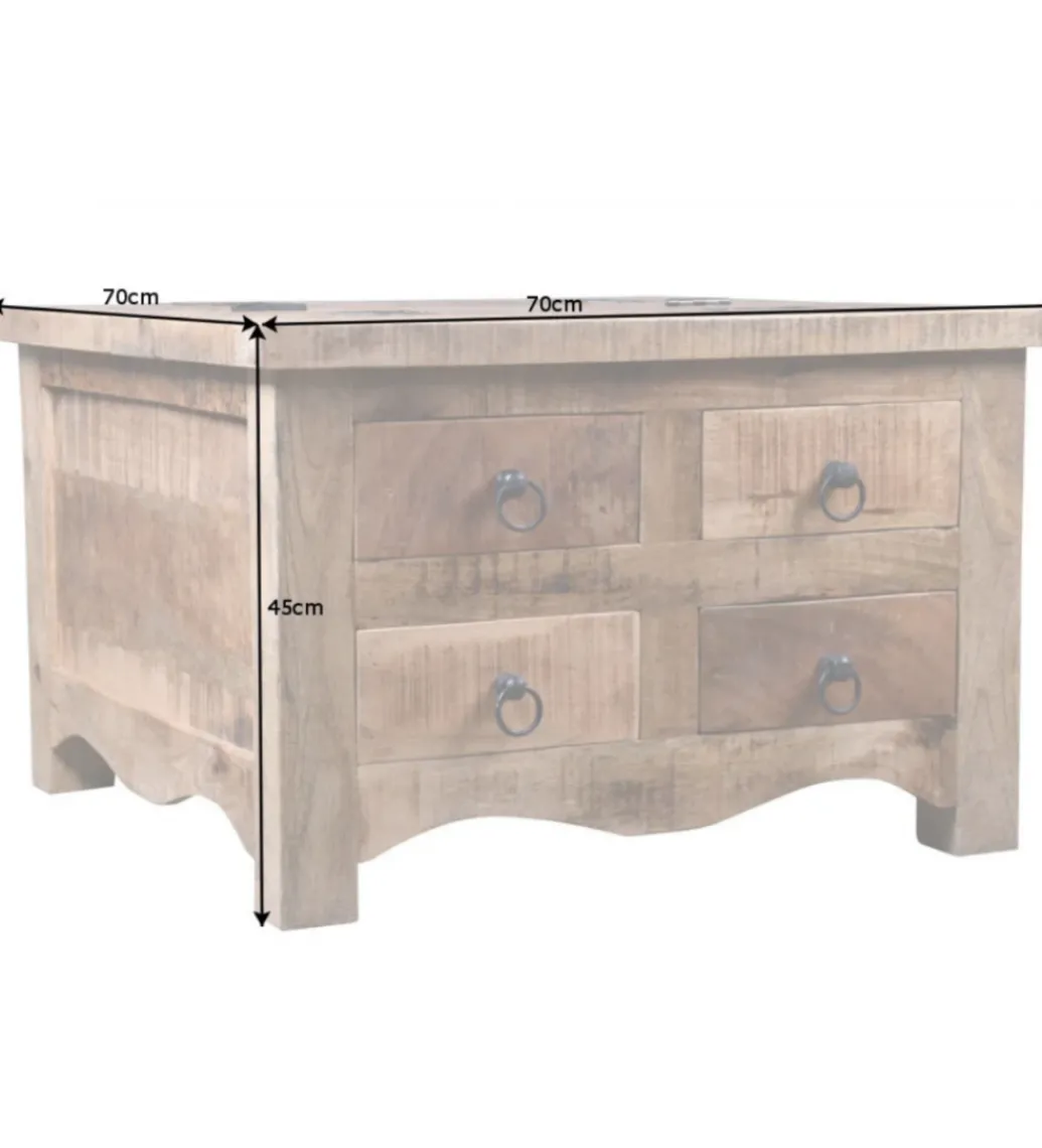 Stolik kawowy GALLE Craft 70 cm Mango*Invicta Interior Outlet