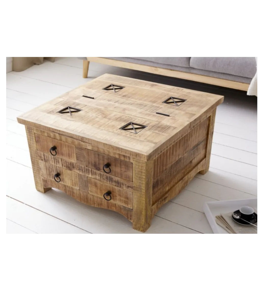 Stolik kawowy GALLE Craft 70 cm Mango*Invicta Interior Outlet