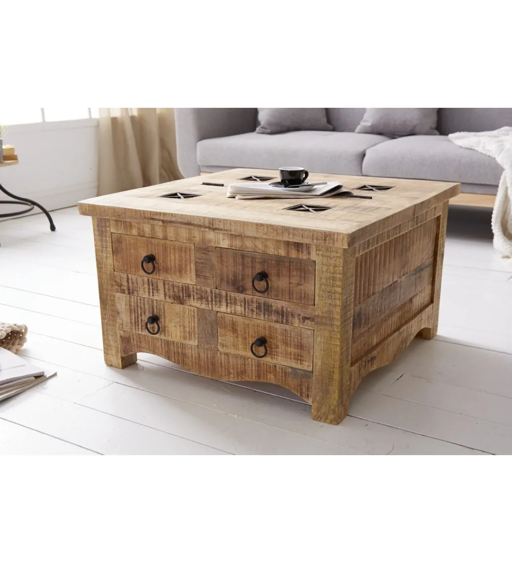 Stolik kawowy GALLE Craft 70 cm Mango*Invicta Interior Outlet