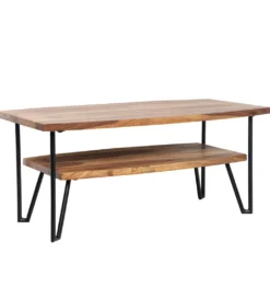 Stolik kawowy GANDIA 90 cm drewno sheesham*WOHNLING, GERMANY Clearance