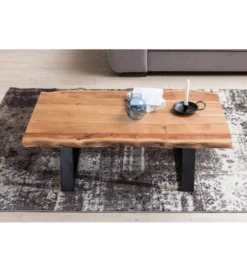Stolik kawowy GAYA 115 cm drewno akacja*WOHNLING, GERMANY Outlet