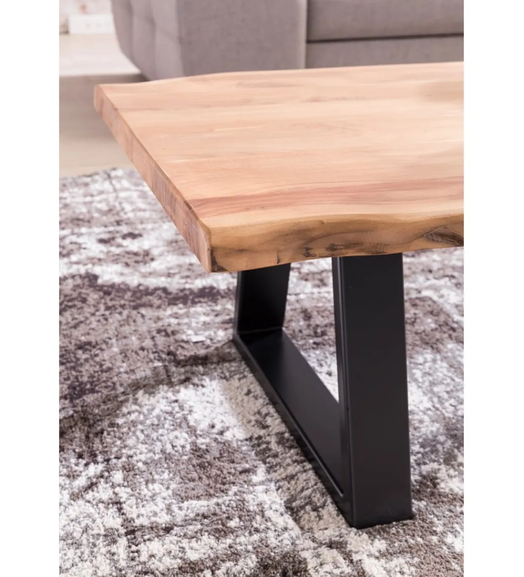 Stolik kawowy GAYA 115 cm drewno akacja*WOHNLING, GERMANY Outlet