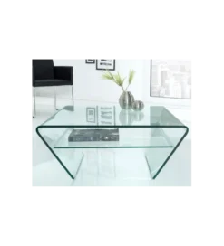 Stolik kawowy GEISTER Fantome 70 cm szklany*Invicta Interior Clearance