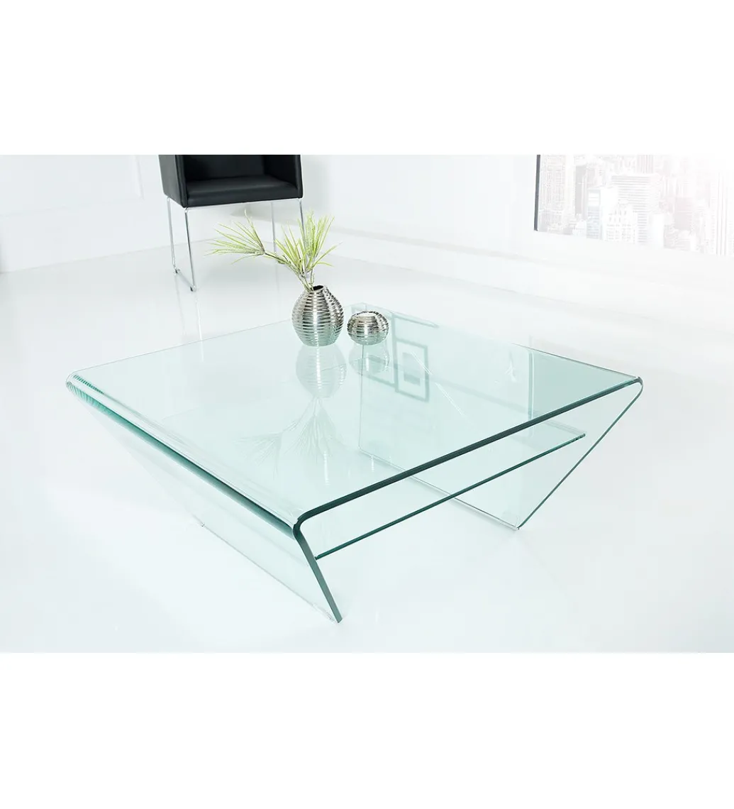 Stolik kawowy GEISTER Fantome 70 cm szklany*Invicta Interior Clearance