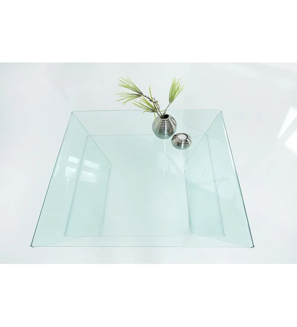 Stolik kawowy GEISTER Fantome 70 cm szklany*Invicta Interior Clearance
