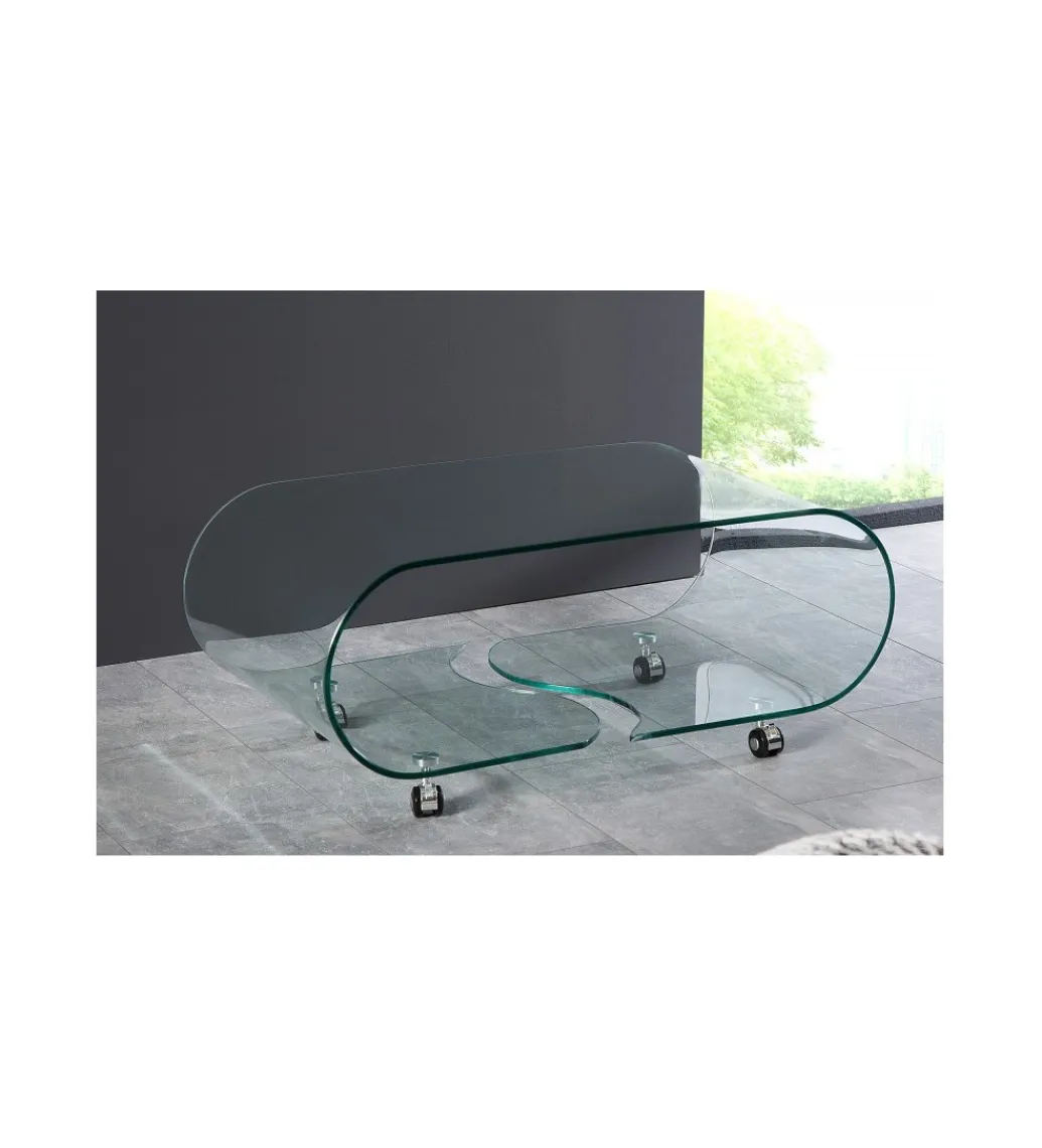 Stolik kawowy GEISTER Fantome 90 cm szklany*Invicta Interior Hot