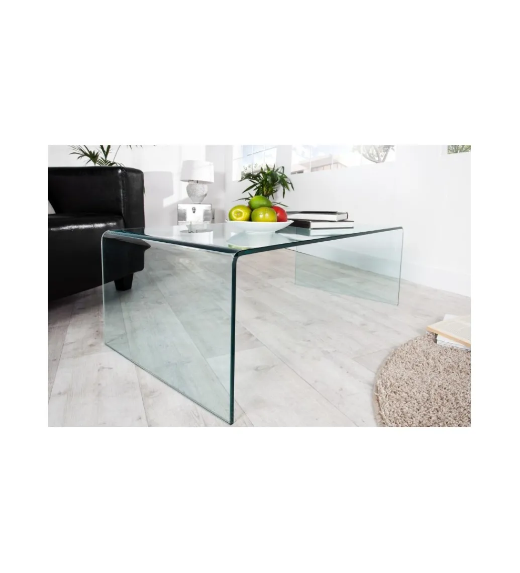 Stolik kawowy GEISTER Fantome 110 cm szklany*Invicta Interior Sale