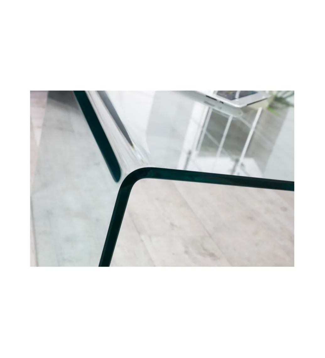 Stolik kawowy GEISTER Fantome 110 cm szklany*Invicta Interior Sale