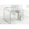 Stolik kawowy GEISTER Fantome 50 cm szklany*Invicta Interior New