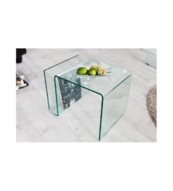 Stolik kawowy GEISTER Fantome 50 cm szklany*Invicta Interior New