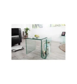 Stolik Kawowy GEISTER Fantome 50 Cm Szklany*Invicta Interior Clearance