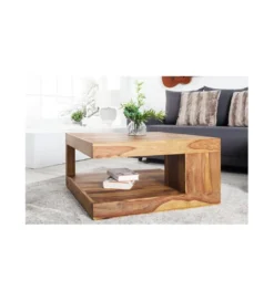 Stolik kawowy Giant 80 cm drewno Sheesham*Invicta Interior New