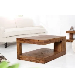 Stolik kawowy Giant XL 90 cm drewno Sheesham*Invicta Interior Clearance